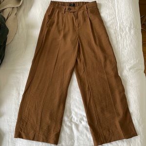 Banana Republic, Brown Wide-Leg Pant Trousers — Size Small (Petite)
